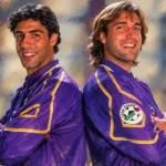 hobby fc fiorentina duo vintage oil painting
